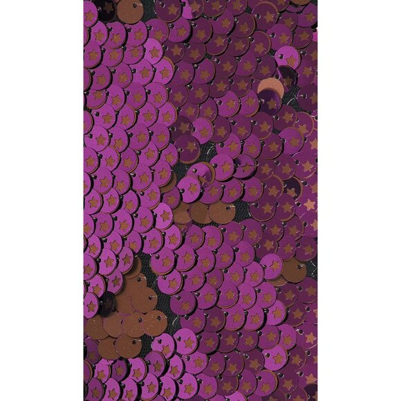 Free People Star Bright Sequin High Slit Fairy Midi Skirt in Lilac SZ 2 NEW - Picture 4 of 4